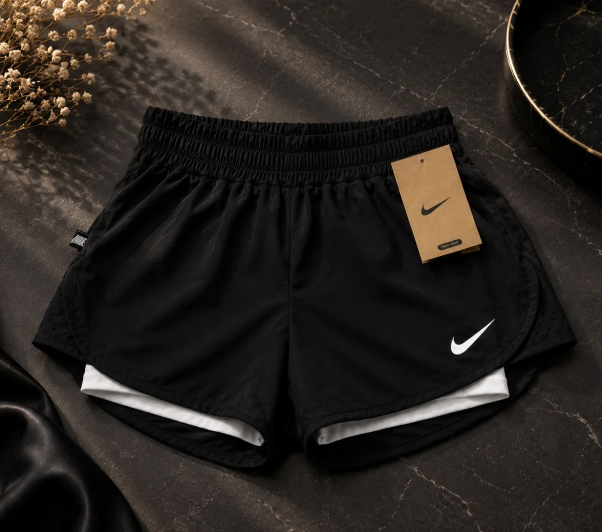 Pantaloneta deportiva Negra